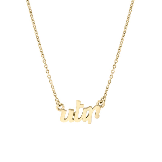Love Necklace Gold Armenian Letters